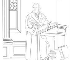 Coloring pages for reformation day celebrating holidays