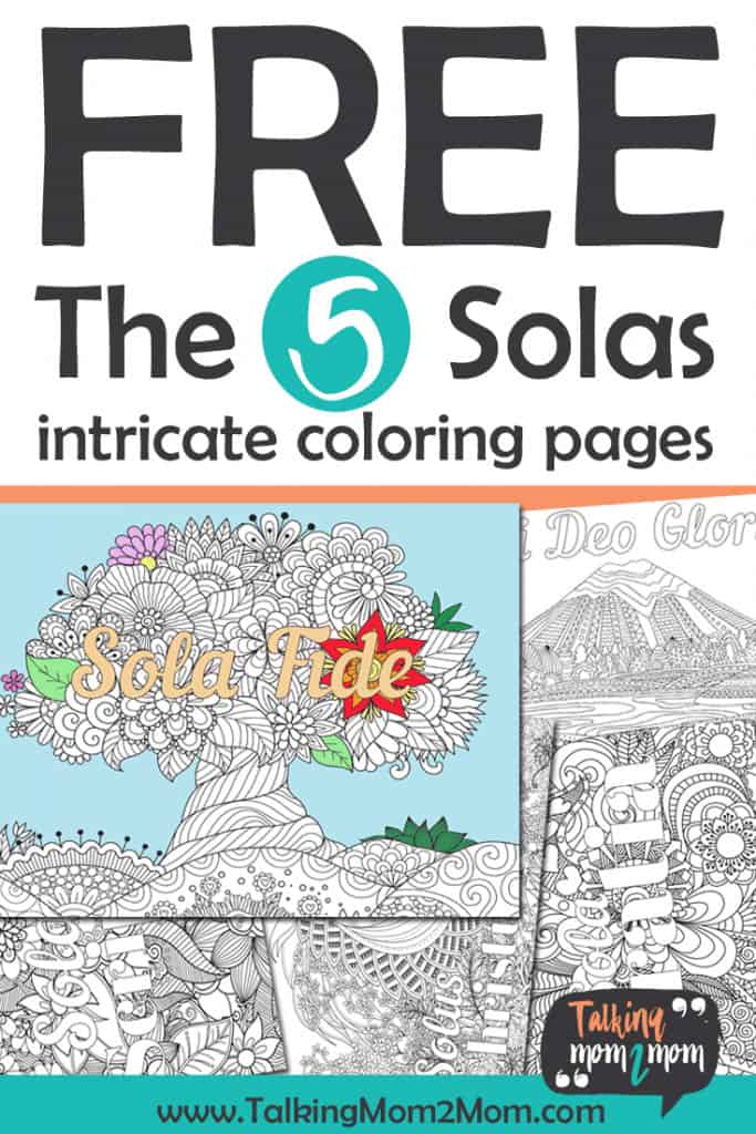 Free printable solas coloring pages