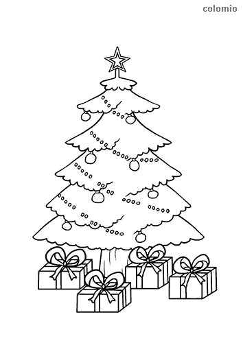 Christmas trees coloring pages free printable christmas tree coloring sheets