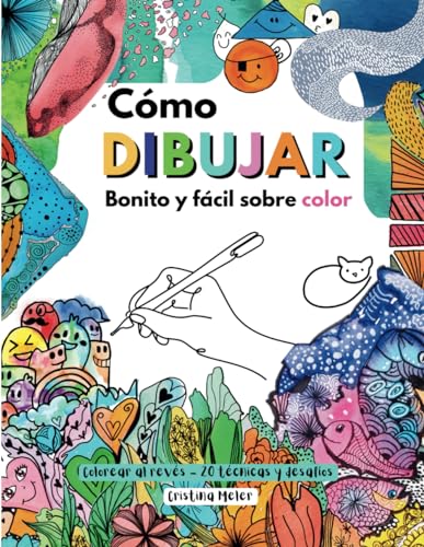 Colorear al revãs cãmo dibujar bonito y fãcil sobre color