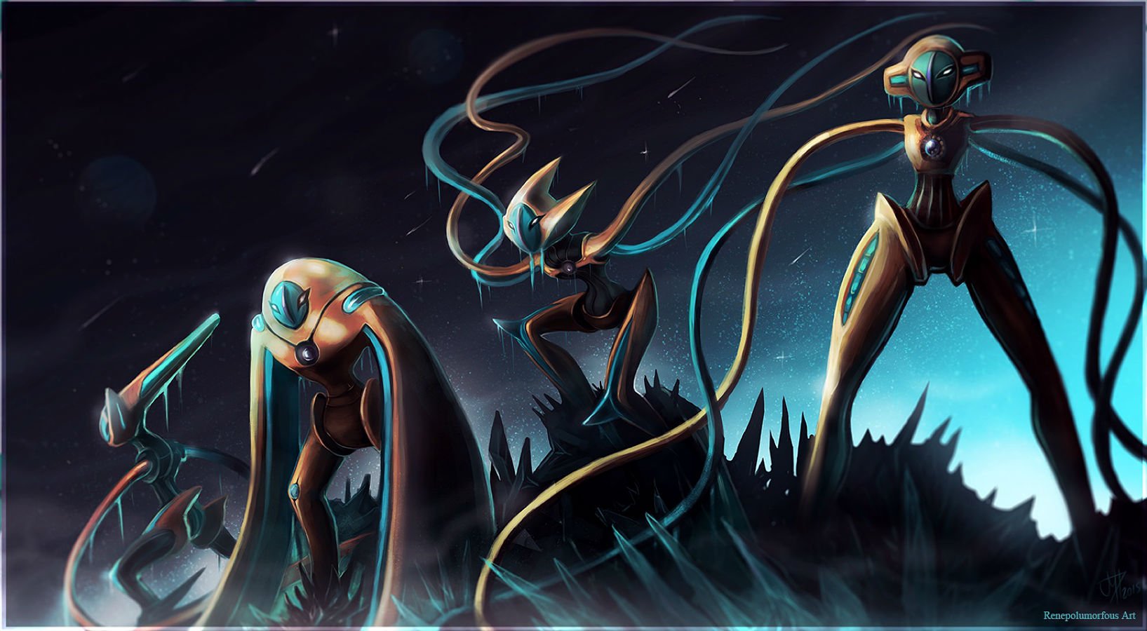 Deoxys pokemon hd papers und hintergrãnde