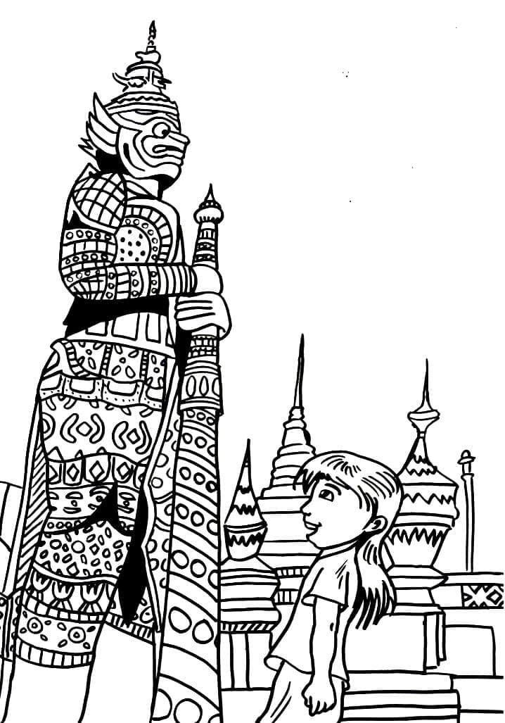 Thailand coloring pages