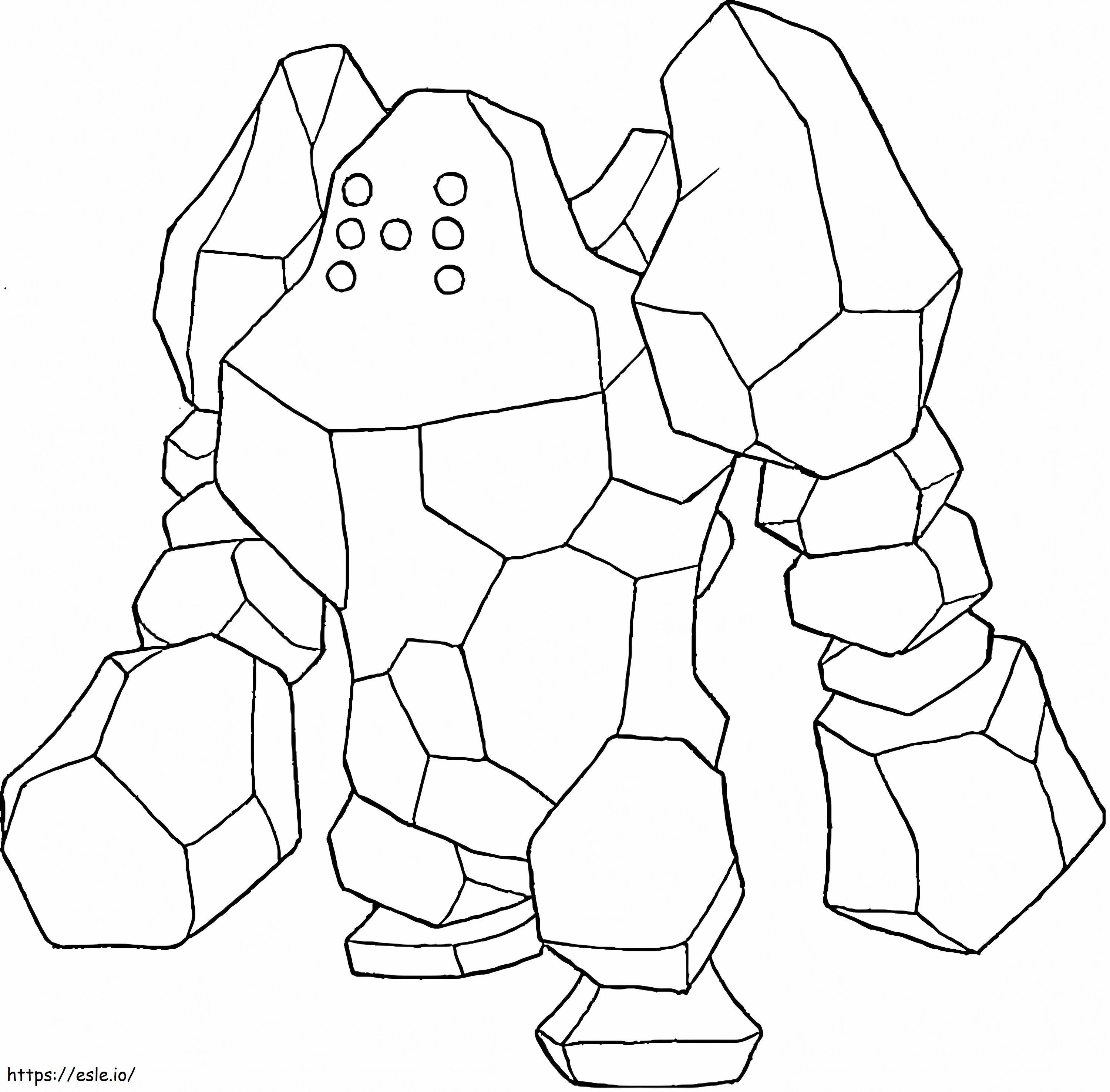 Regirock coloring page