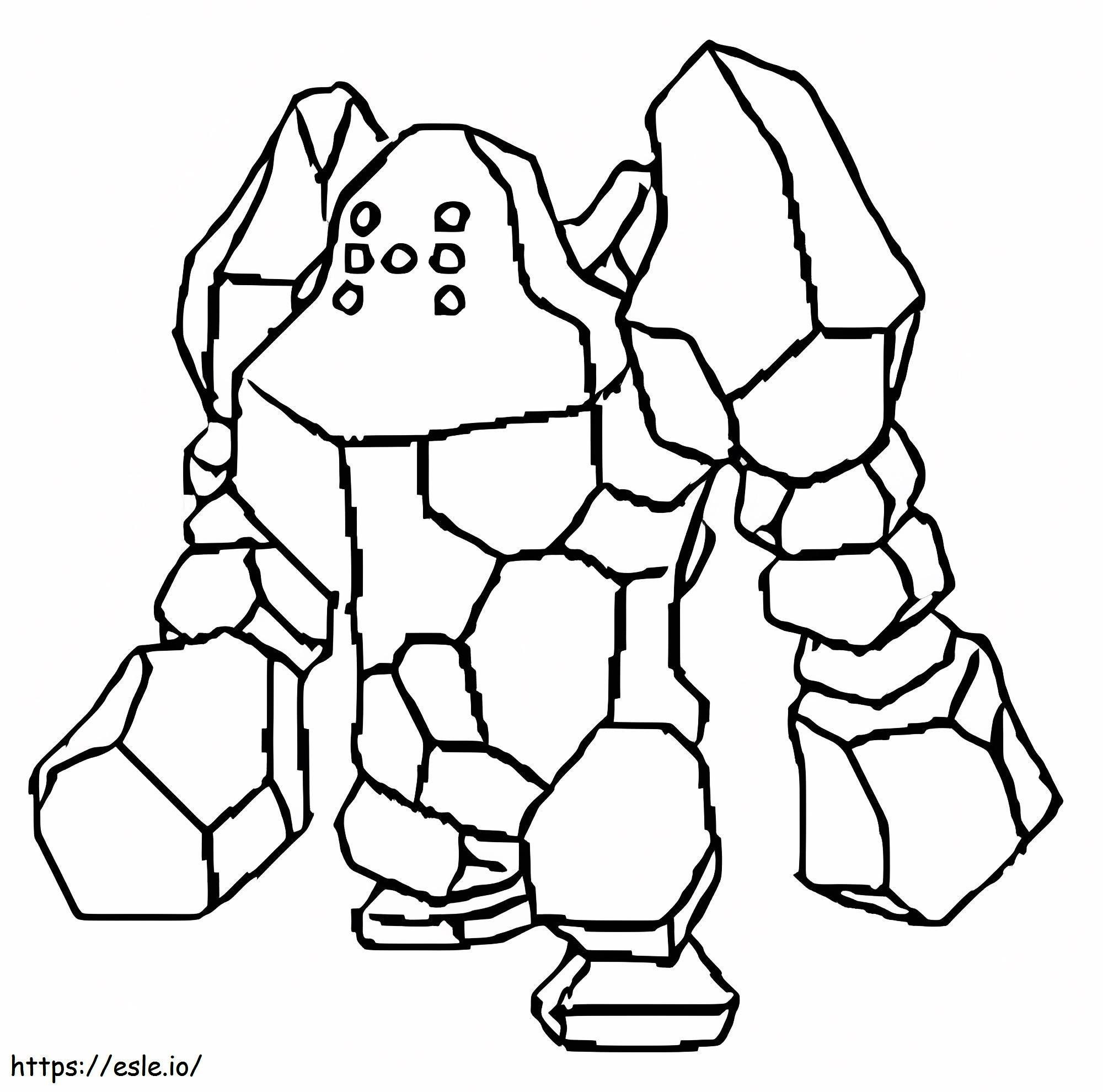 Pokemon regirock coloring page