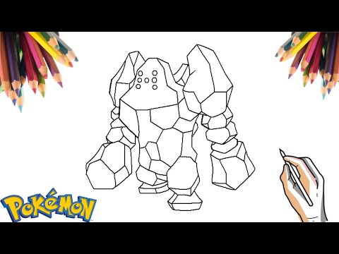 O desenhar o pokãmon regirock how to draw pokemon regirock