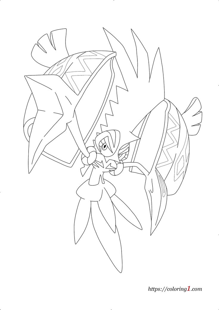 Pokemon tapu koko coloring pages