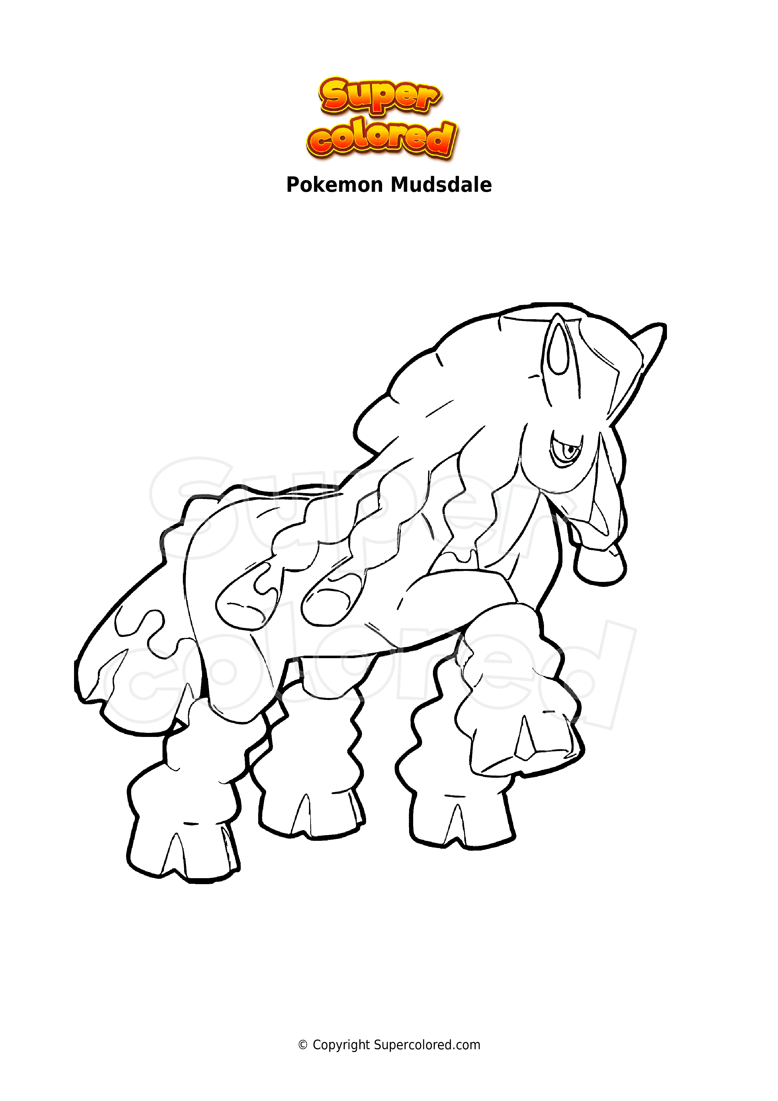 Coloring page pokemon regirock