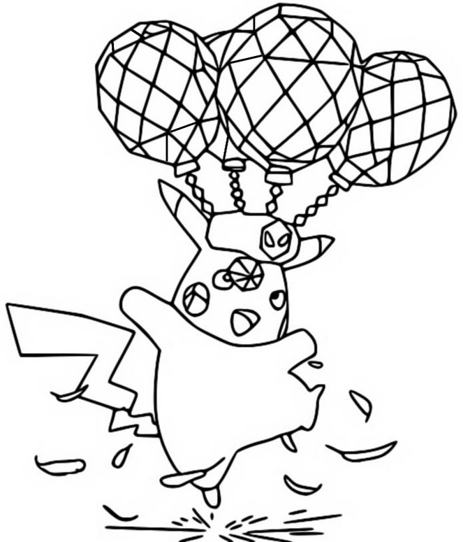 Coloring pages pokãmon terastal phenomenon