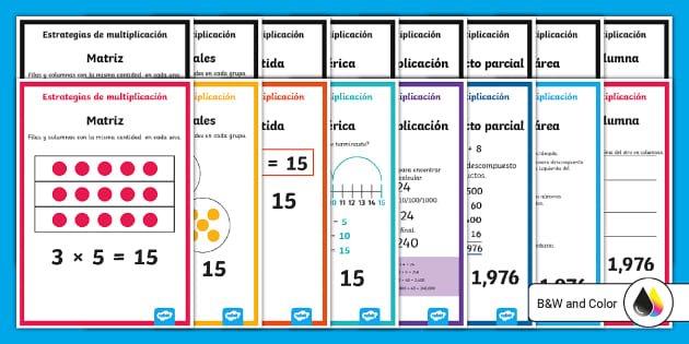 Estrategias de multiplicaciãn para imprimir usa