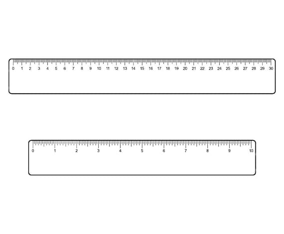 Reglas de pulgadas y centãmetros svg archivo de corte vectorial para cricut silueta pdf png eps dxf calanãa pegatina vinilo pin