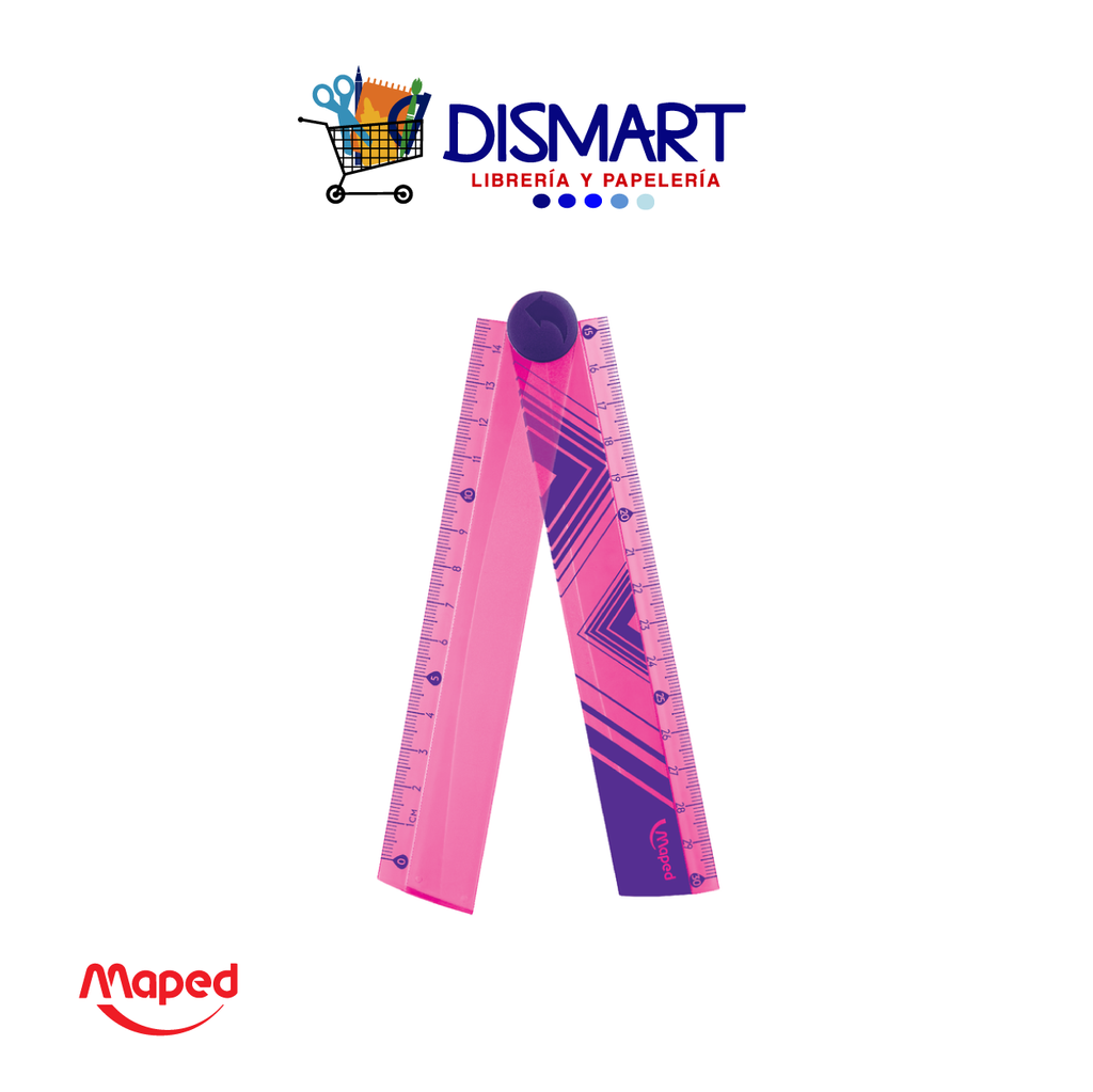 Regla plãstica cm plegable maped â dismart gt libreria y papeleria