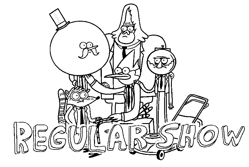 Regular show coloring pages