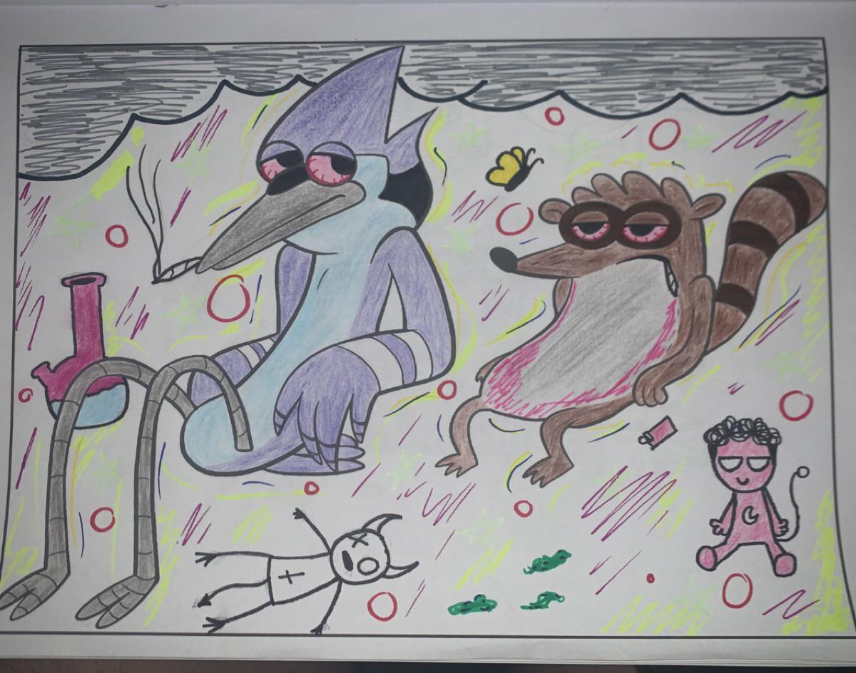 My lil regular show coloring book rregularshow