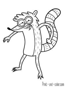 Regular show coloring pages print and color coloring pages regular show printable coloring pages