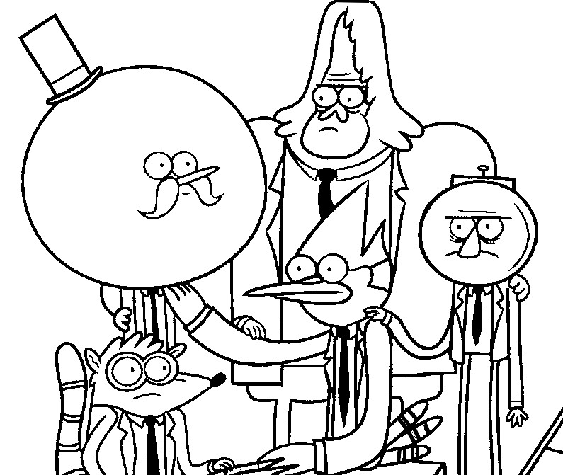 Coloring pages regular show