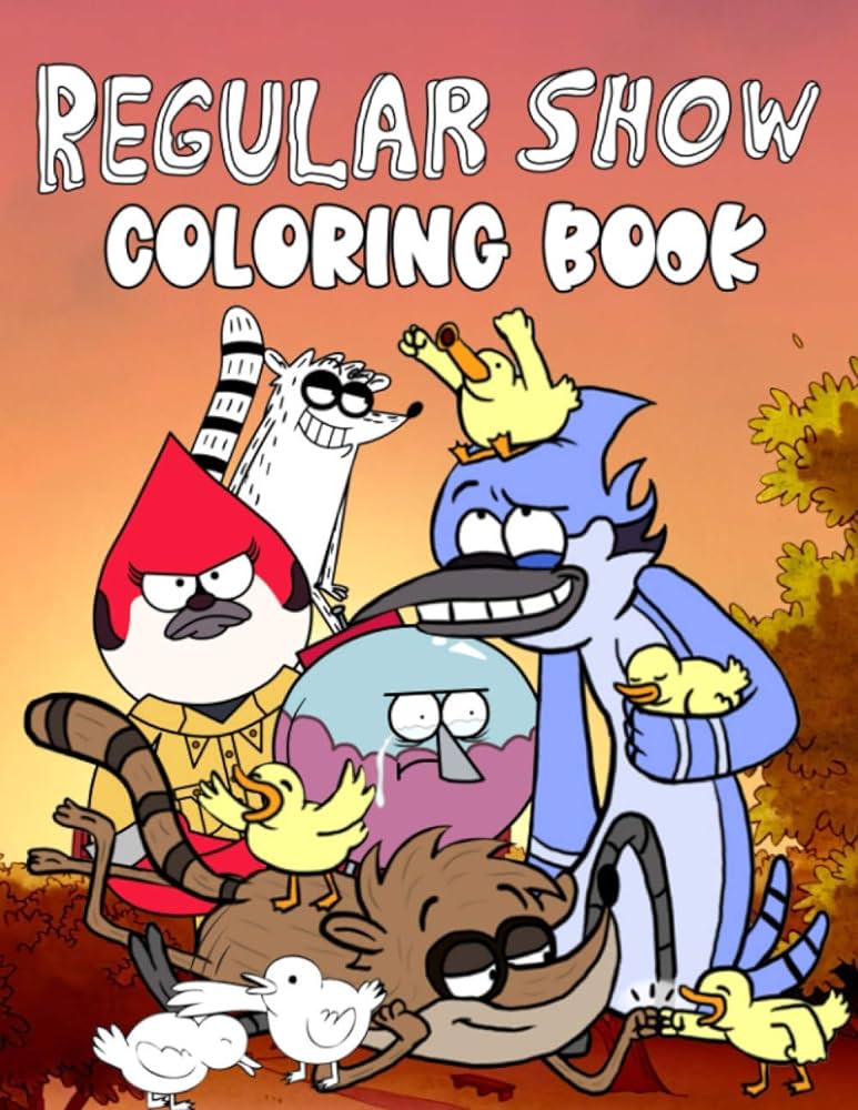 Regular show coloring book a fantastic coloring book providing many regular show designs for relaxing and relieving stress yamagishi tsubasa books