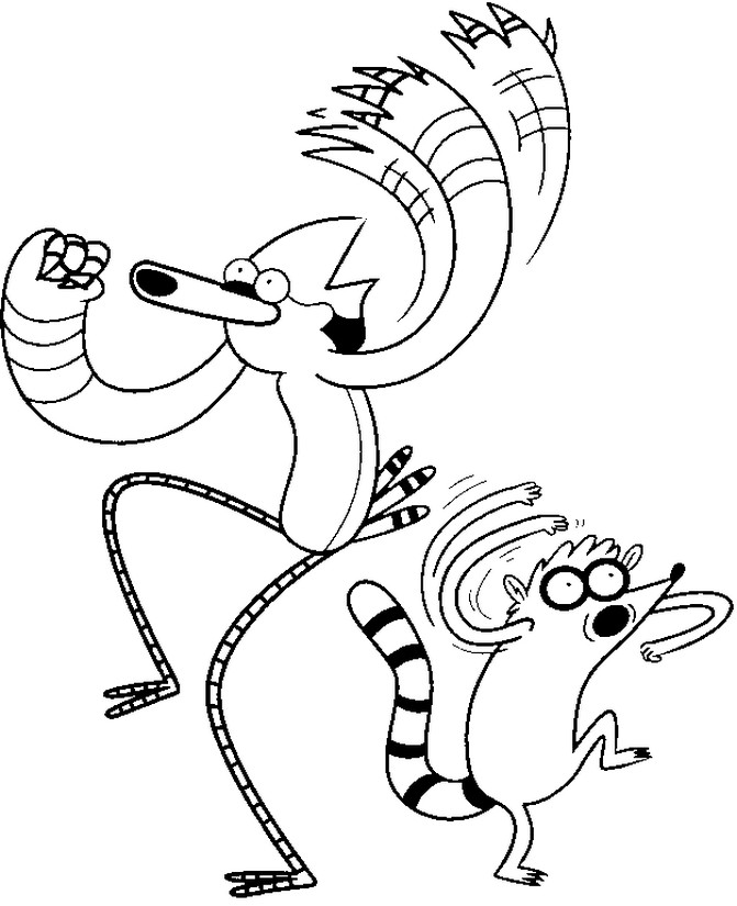 Coloring pages regular show