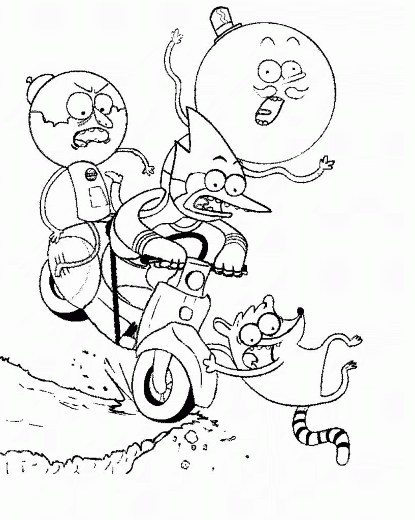 Regular show coloring pages