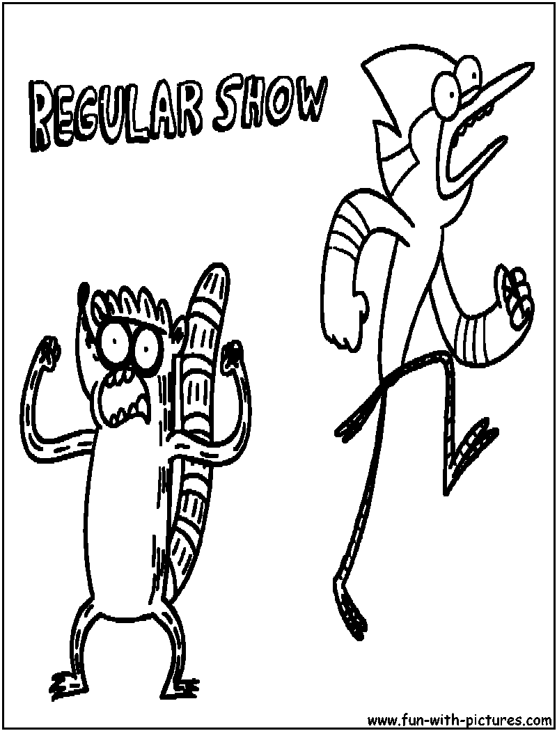 Regular show coloring pages