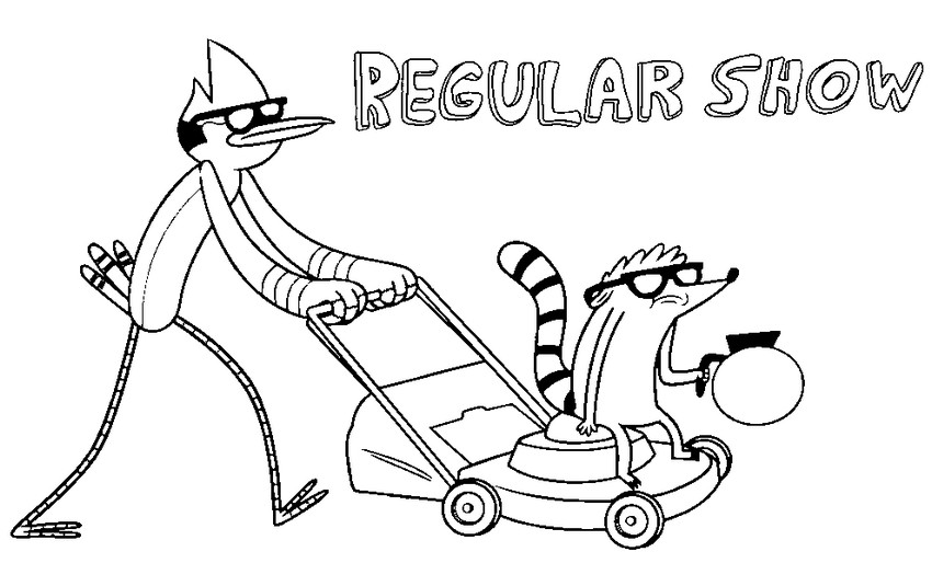 Coloring pages regular show