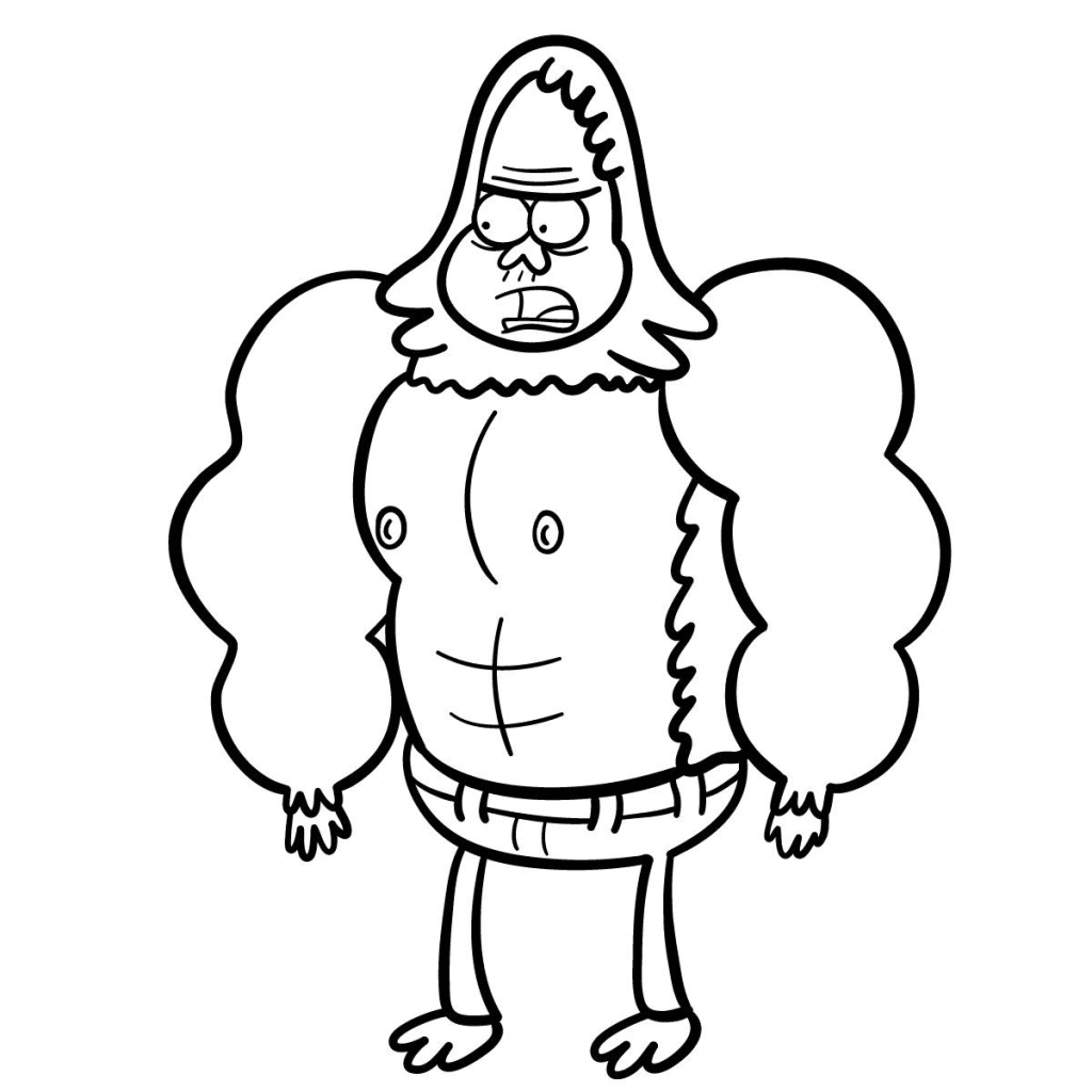 Regular show coloring pages