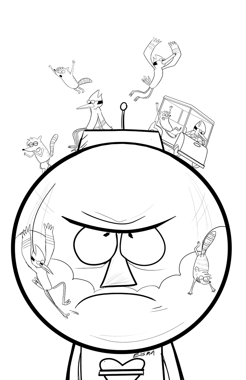 Regular show inks by supajoe on