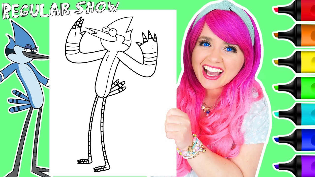 Coloring ordecai regular show coloring page ohuhu art arkers