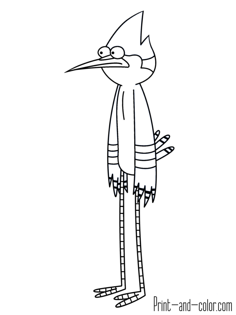 Mordecai coloring pages regular show coloring pages for kids