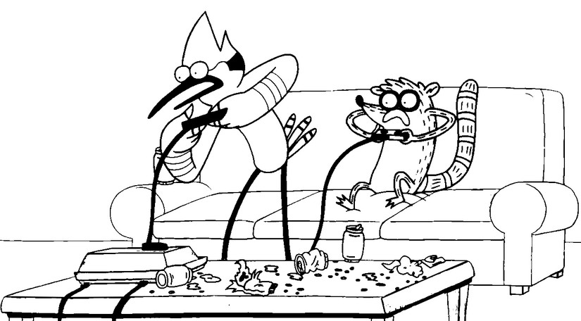 Coloring pages regular show