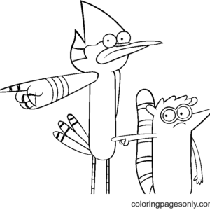 Regular show coloring pages printable for free download