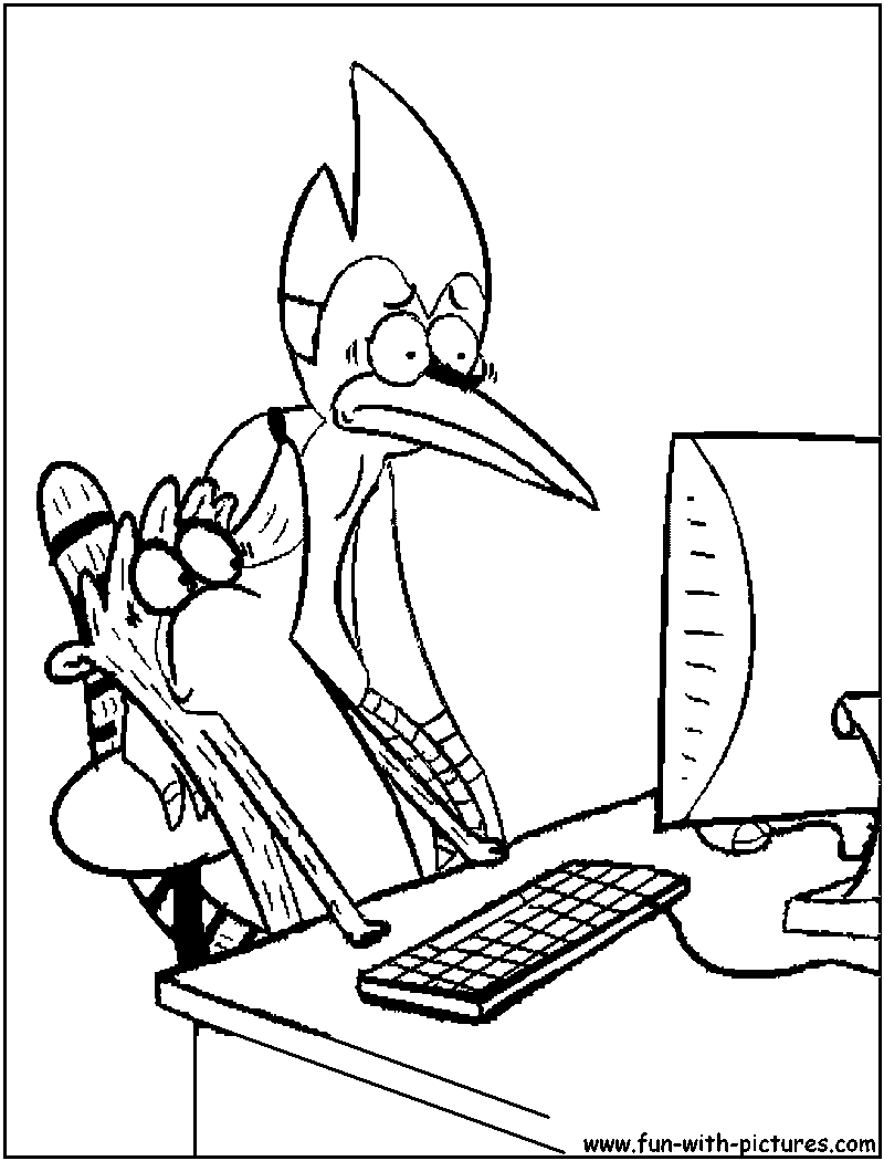 Regular show coloring pages