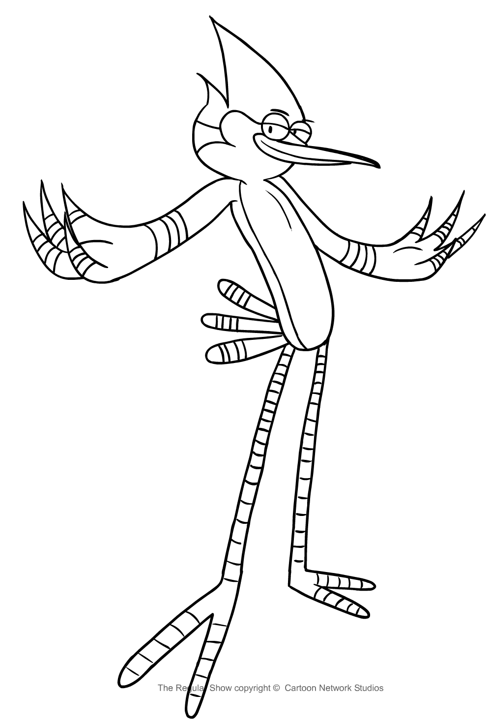 Regular show coloring page