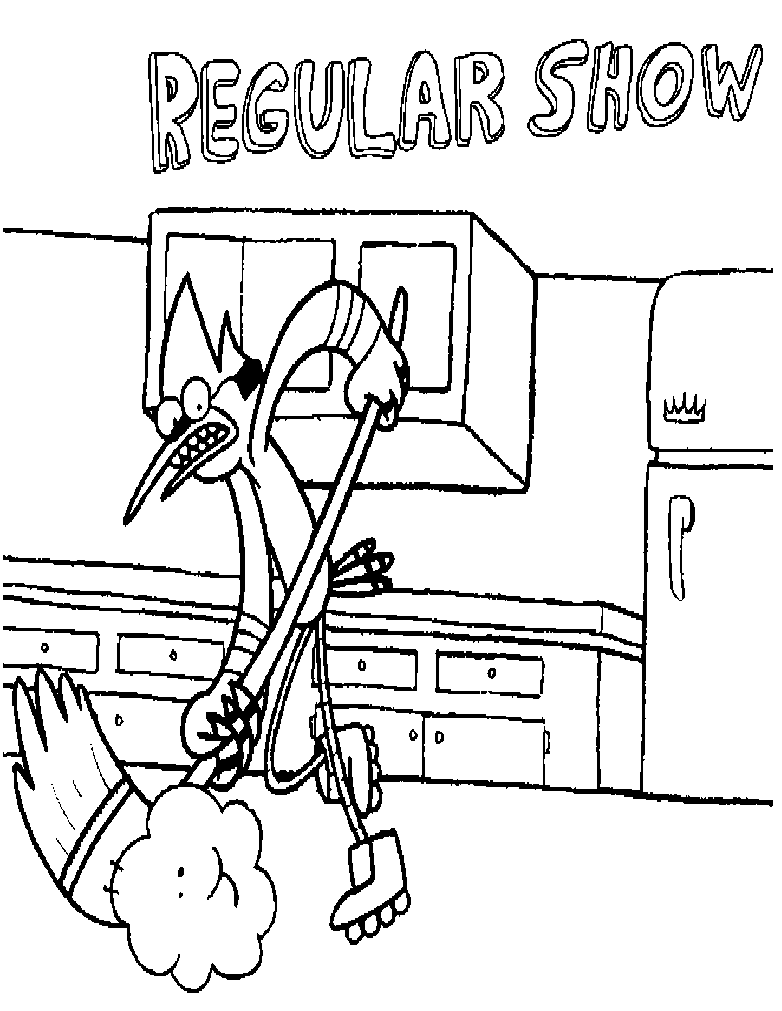 Regular show coloring pages