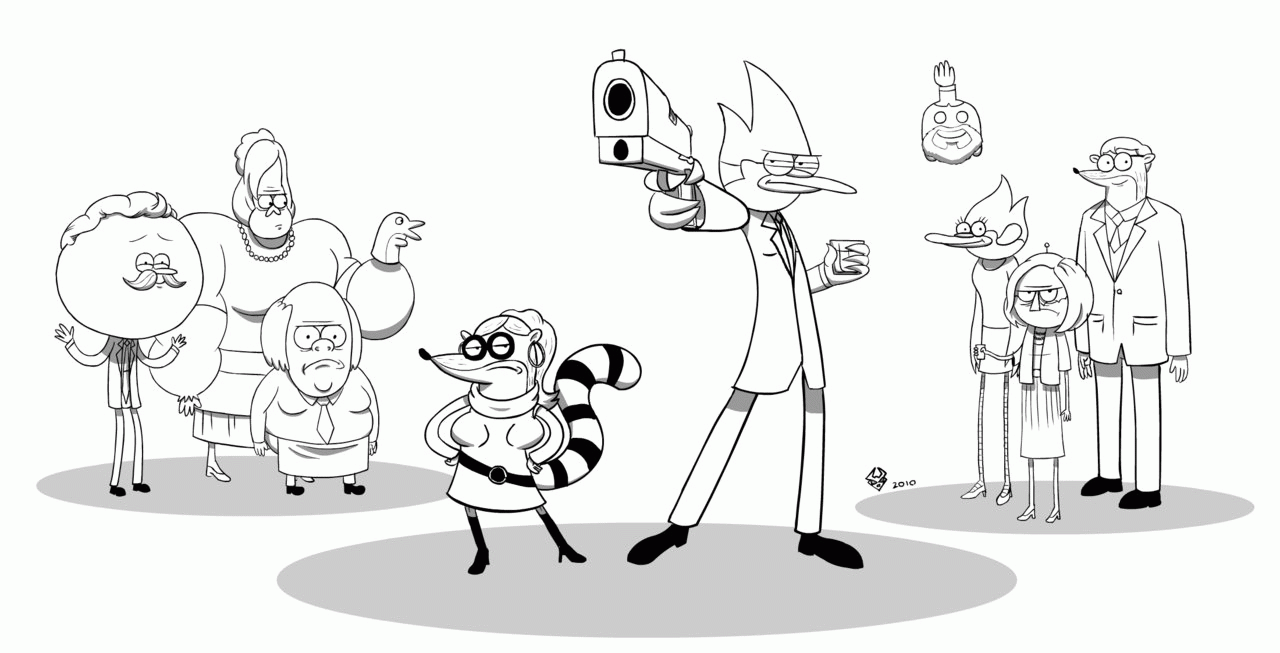 Regular show coloring pages