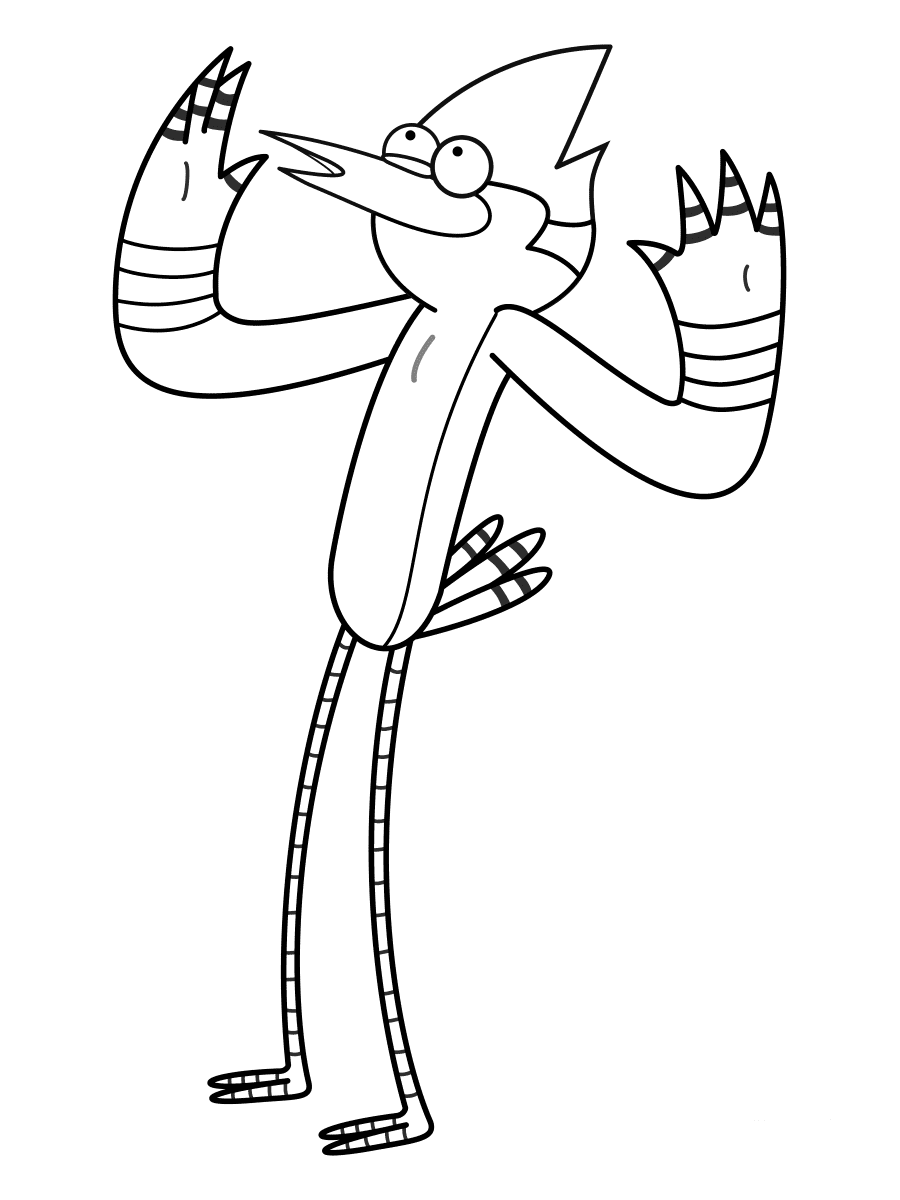 Regular show coloring pages printable for free download