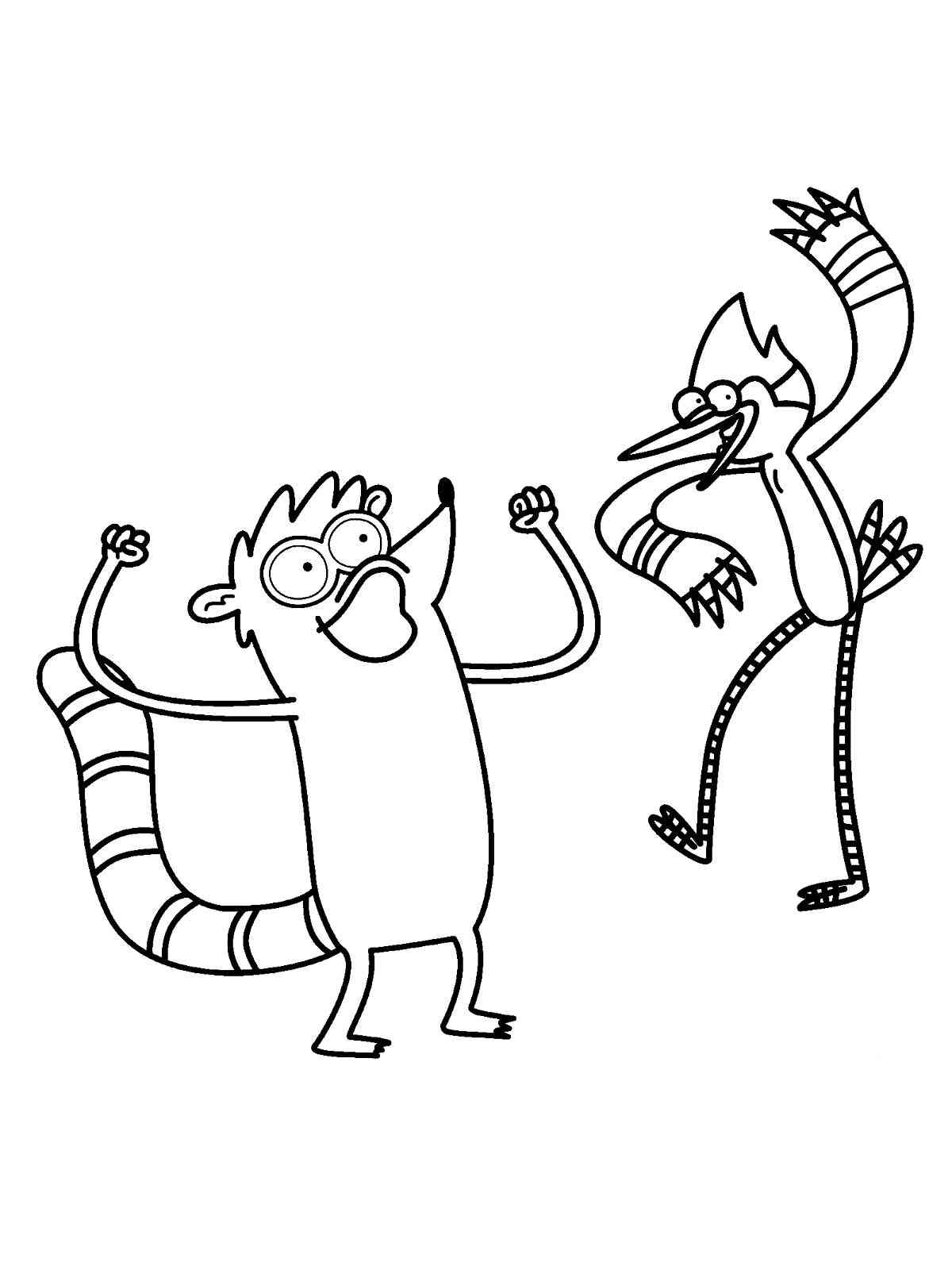 Regular show coloring pages