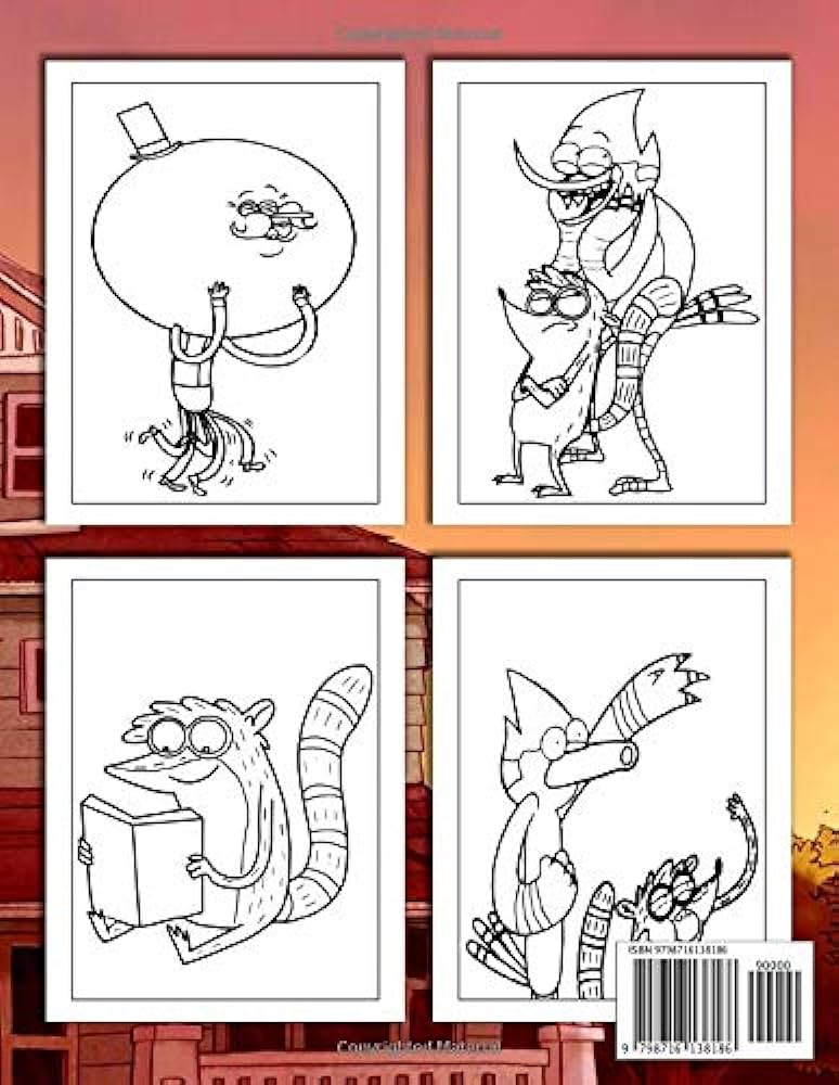 Regular show coloring book a fantastic coloring book providing many regular show designs for relaxing and relieving stress yamagishi tsubasa books