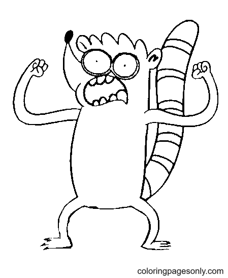 Regular show coloring pages