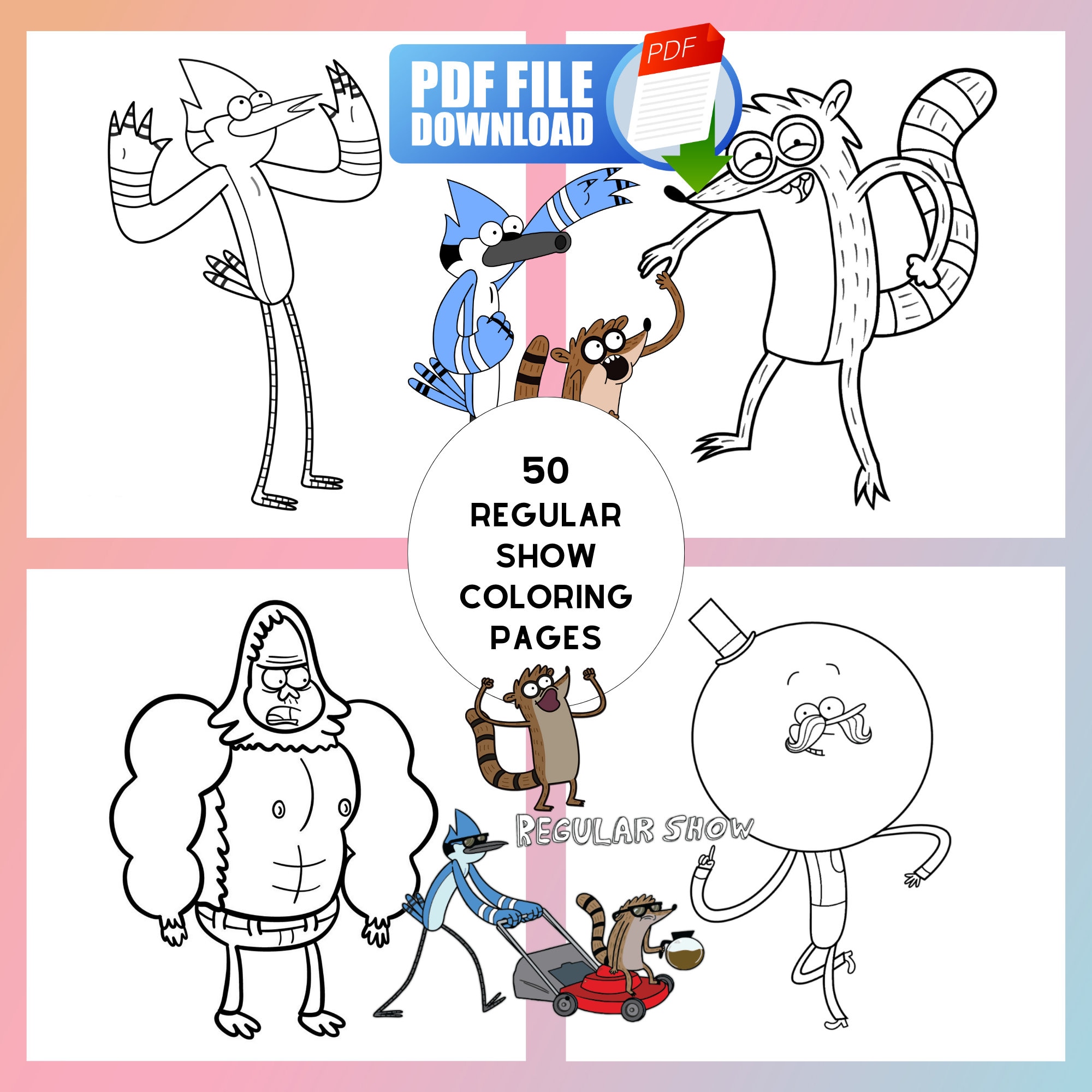 Regular show svg png