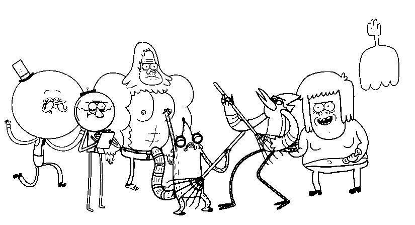 Coloring page regular show