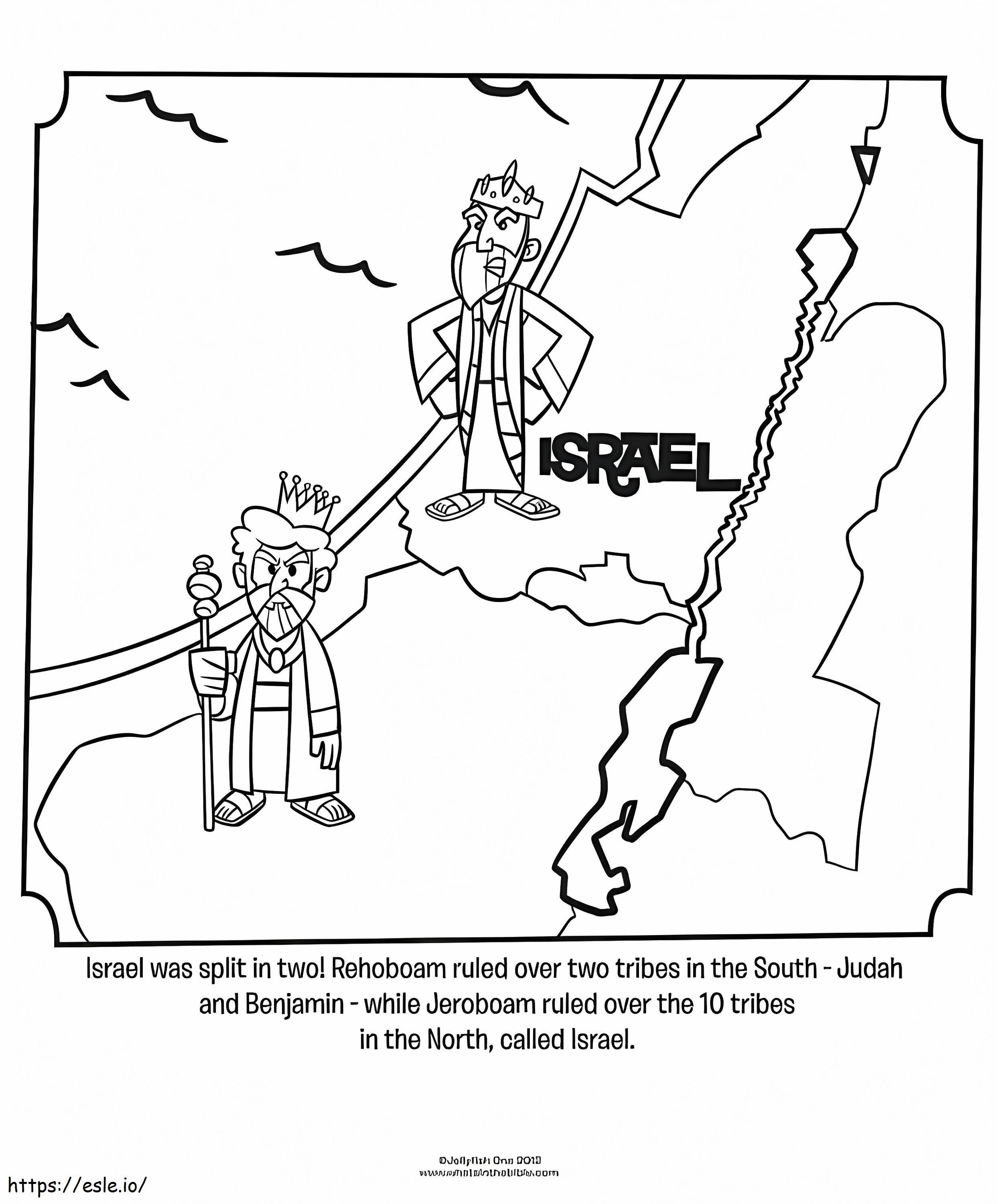 Free printable israel coloring page