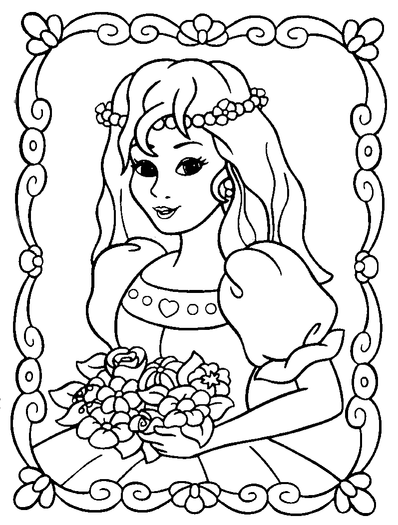 Princess coloring page