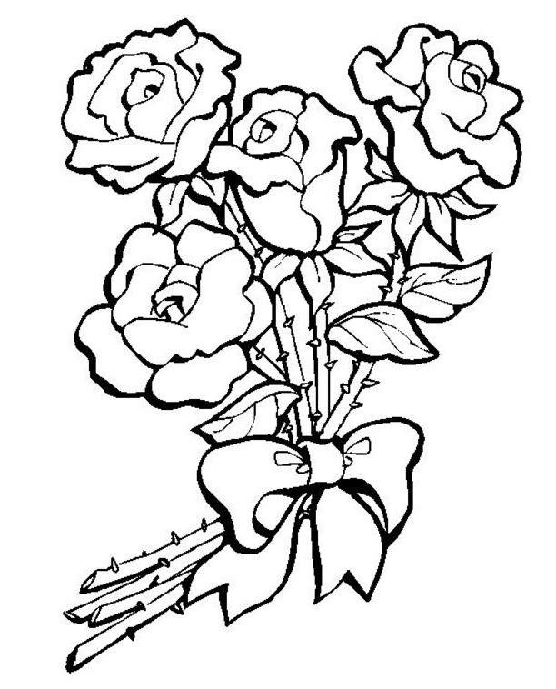 Coloring page roses nature â printable coloring pages