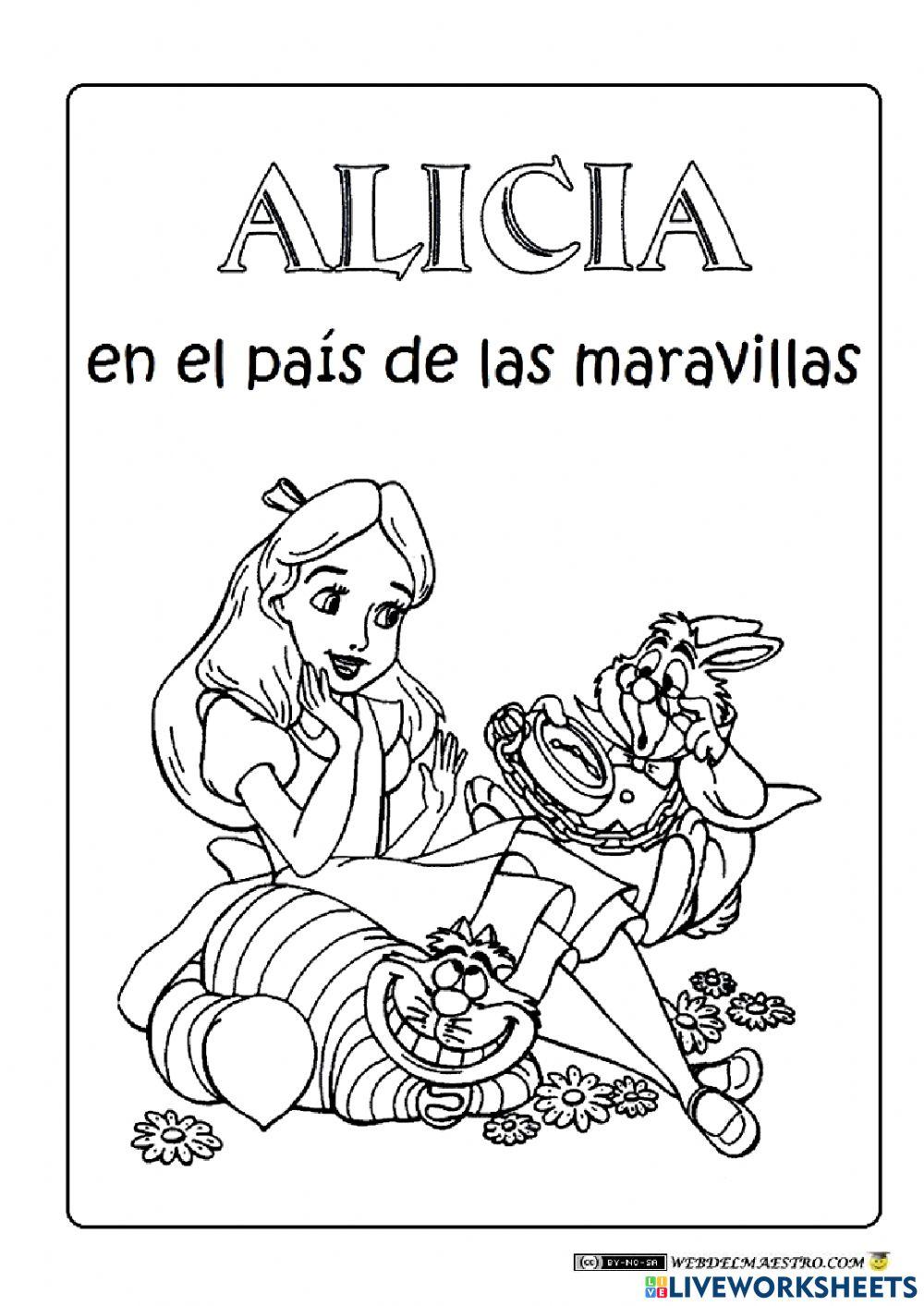 Alicia en el paãs de las maravillas online exercise for live worksheets