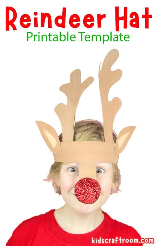 Best printable reindeer antlers template for kids