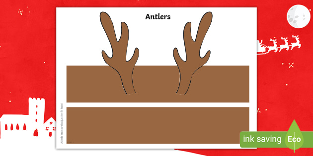 Reindeer antlers template role