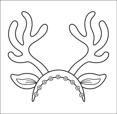Antlers coloring page free printable coloring pages