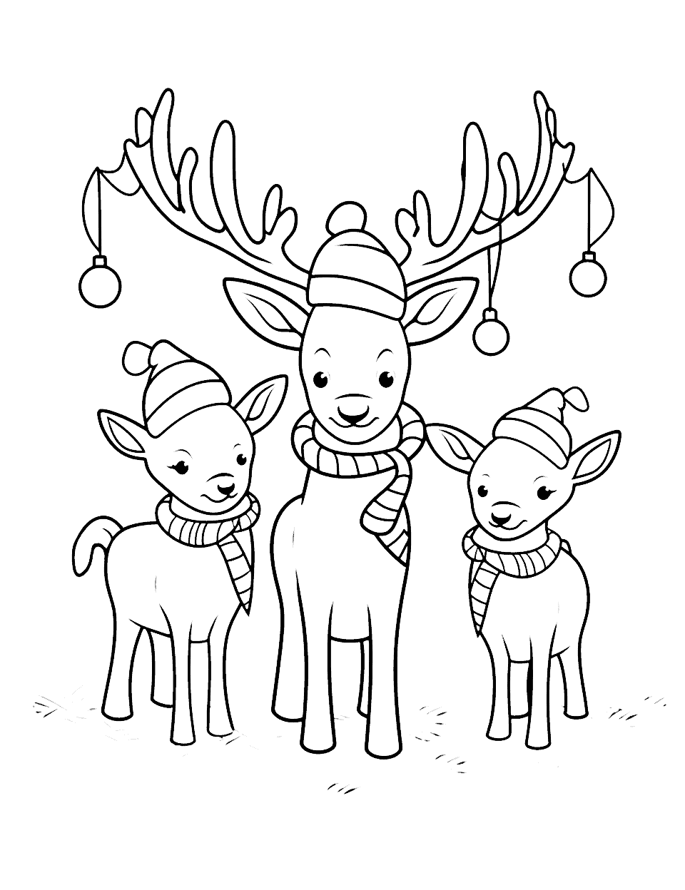 Christmas coloring pages free printable sheets