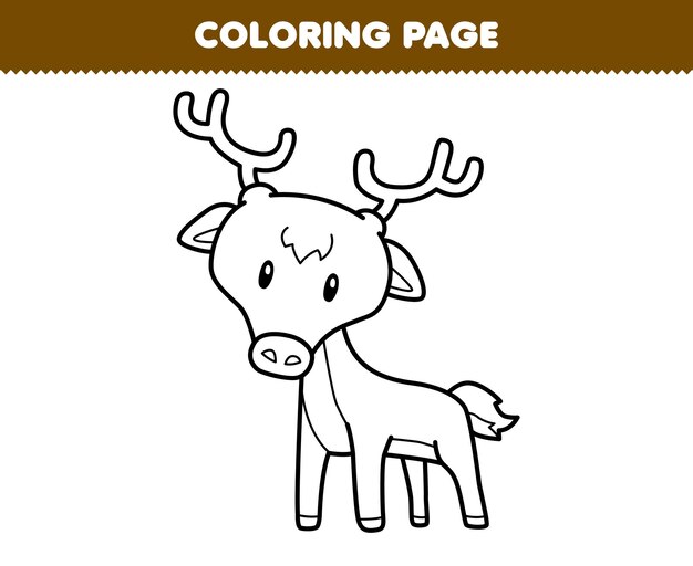 Page reindeer coloring pages pdf images