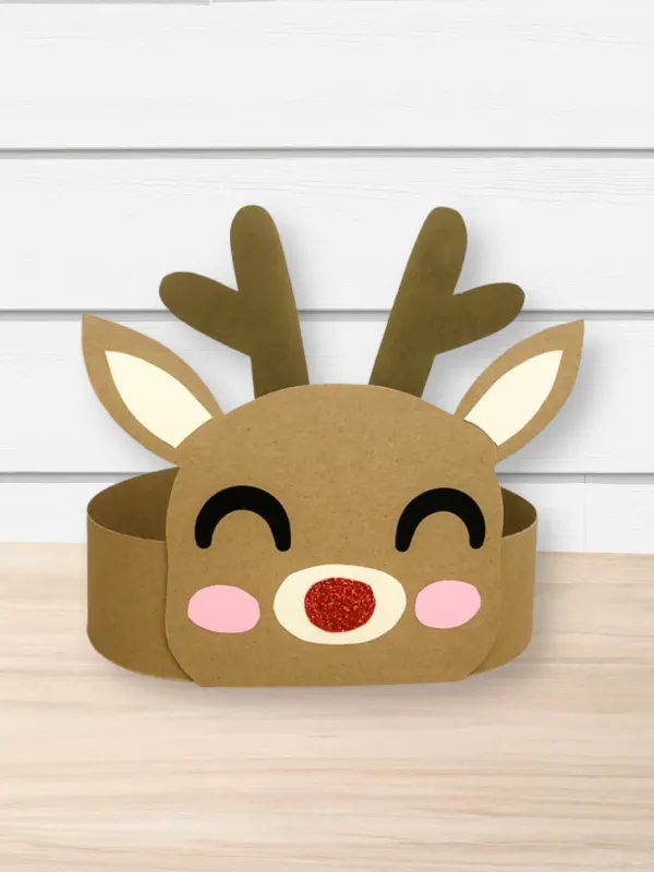 The cutest reindeer headband craft for christmas free template